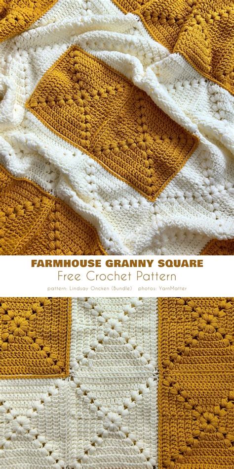 farmhouse square crochet|ravelry granny square patterns.